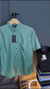 HEM KEMEJA POLOS PRIA LENGAN PENDEK READY SEMUA WARNA SIZE M L XL XXL XXXL