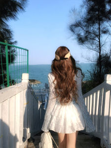 เสื้อเชิ้ตแขนยาวป้องกันแสงแดดสไตล์เกาหลี Chien Mermaid Tear Pure Desire เสื้อเชิ้ตผู้หญิงแบบพื้นฐานสีฟ้าอ่อน