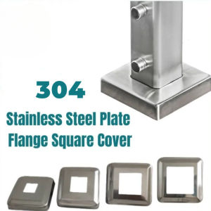 4Pcs Foot Cover Square Tube Cover 304 STAINLESS Rectangular Tube Cover 1PC Stainless Cover Plate