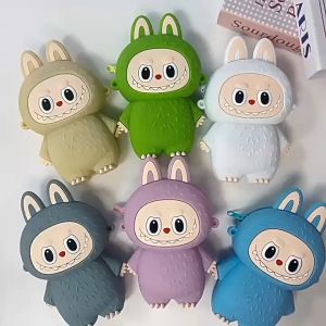 Tas Selempang Anak Jelly Rubber Labubu/ Tas Bahu Anak Tahan Air motif Labubu