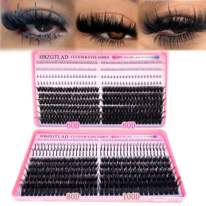 ขนตาปลอมแบบเลเซอร์ 60D-100D ปลายแหลม หนา แบบช่อเลเซอร์เดี่ยว แบบช่อเลเซอร์ปลายแหลมยาว สำหรับตกแต่งดวงตาแบบ DIY ให้ดูสวยดุจนางฟ้า