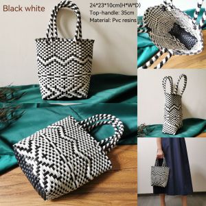 DaVee | Handmade Japanese style woven bag woven basket bucket bag top-handle bag
