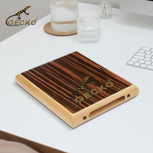 GECKO travel cajon wooden percussion box instrument cajon with adjustable strings carrying case PAD1