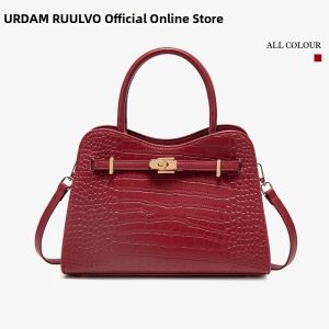 URCDN RDALVO | Elegant Red Bridal Handbag Crocodile Pattern