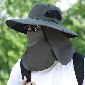Breathable Foldable Fishing Cap Adjustable UV Sun Protection Hat for Men Women Outdoor Hiking Camping Fishing
