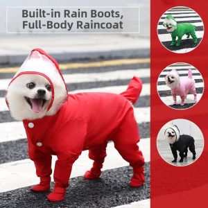 Pet Dog and Cat Waterproof Jumpsuit Raincoat
