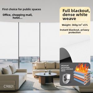Fire Retardant Light Blocking Sunscreen Thermal Insulation Curtain