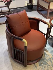 New Chinese Style Ugyen Wood Lounge Chair Modern Couch Three-Piece Combination Conference Chair Balcony Bedroom Furniture Customization