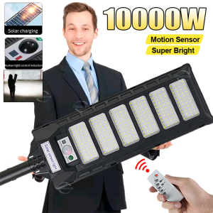 Super Bright 10000W/5000W/500W Outdoor Solar Light 300°Wide Angle Motion Sensor Street Light Outdoor High Power LED Street Lamp