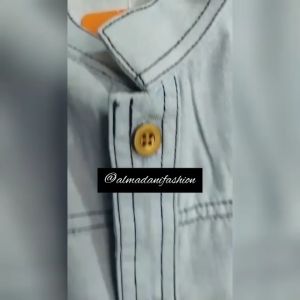 SARIMBIT 65 DUSTY BLUE BAJU COUPLE FAMILY KELUARGA LEBARAN NIBRAS