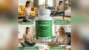 Rosabella Pure Moringa Capsules Sleep Joint & Daily Energy Multi Support60 Capsules