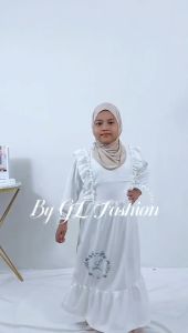 GAMIS ANAK MANASIK RUFFLE NAMIRA CANDY DRESS MAXY PEREMPUAN 2-13tahun GL FASHION