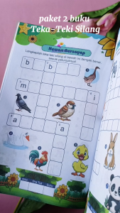 Paket Isi 2 Buku Teka Teki Silang Anak Bergambar 1 dan 2 - Brian Publisher