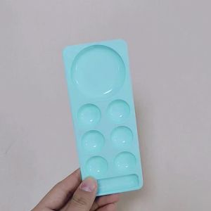 Nail Art Palette False Nail Tips Mixing Color Drawing Pallet Polish Display Shelf Manicure Tools Footprint Paints Nail Polishes