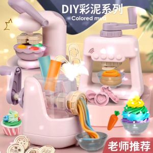 Bộ đất sét máy làm mì làm kem cao cấp nguồn gốc từ bột mỳ an toàn cho trẻ DreamClay với 12 màu