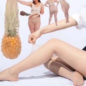 Women Anti-scratch Pineapple Pantyhose Thin Invisible Stockings Plus Size Breathable Pantyhose Summer