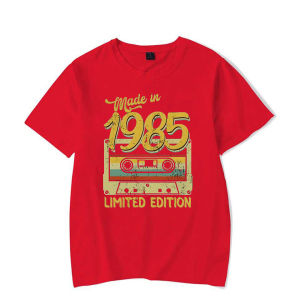 Sanrio | Fashion Vintage Men Women T-shirt Made in 1985 40th Anniversary 40th Year High Summer Streetwear Short Sleeve Couples T-shirts