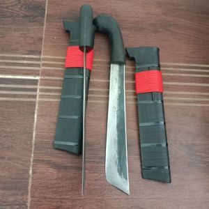 golok tebas bambu kayu kupas kelapa baja per sepuh air