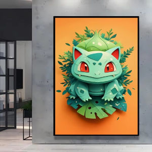 KAYOU | Acrylic Paint By Numbers Anime Pokemon Pikachu Painting By Numbers on Canvas Coloring By Number for Adults Paint Digital Art