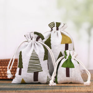 VIKAMA 10PCS Country-Style Gift Bag Jewelry Collectibles Headphones Storage Jewelry Bag Birthday Party Gift Bag