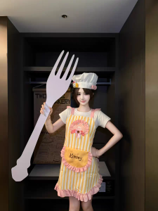 Váy Bảo Hộ Chống Thấm Nước Dễ Thương Mới 2025 Cho Nhà Bếp Nhỏ Váy Bảo Hộ Nướng Bánh Trang Trí Viền Cho Đồ Chơi Hoạt Hình