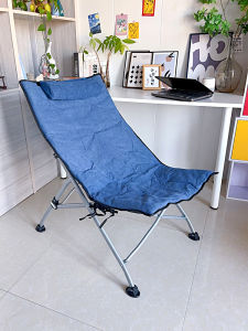 Portable Folding Recliner Chair Modern Simple Style Outdoor Leisure Sun Chair Maternity Back Chair Office Nap Chair Beach Chair