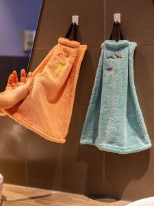 มือแบบแขวนซับน้ําเพิ่มความหนาน่ารักห้องครัวห้องน้ําใช้ในบ้านซับน้ําขนไม่หลุดร่วงมือ