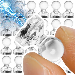 20/30pcs Transparent Magnetic Thumbtack Strong Magnet Push Pin Sucker for Refrigerator Whiteboard Home Office Neodymium Pushpin
