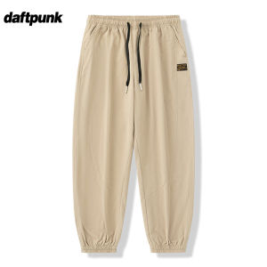 Loose Fit Mens Casual Pants Summer Trendy Brand Versatile Wide Leg Long Trousers Cone Shape Nine Point Sports Sweatpants