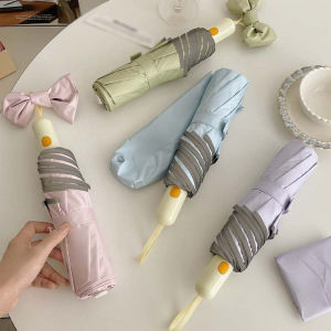 Rounded Corner Folding Umbrella Sun Protection UV Protection Lightweight Sun Umbrella Anti Rebound Weather Resistant Dual-use