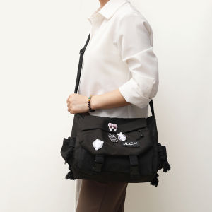 Campus style compact and portable mens and womens fashion shoulder crossbody bag