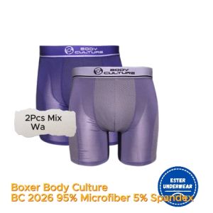 Body Culture Celana Boxer Pria BC 2026 1Box Isi 2Pcs