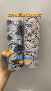[10 cuộn 10Y MÀU TRẮNG & MÀU ĐEN] Băng keo điện Nano Tô Nga Dũng cách điện chịu được nhiệt độ độ dẻo cao