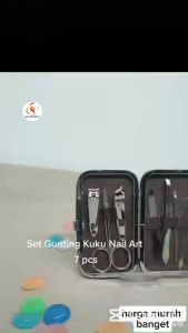 ALAT MANICURE PEDICURE LENGKAP BOX EXCLUSIVE - PERAWATAN GUNTING KUKU - 1 SET 7 PCS - 7IN1