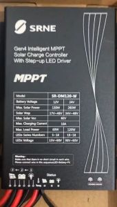 SRNE SR-DM120-W / R 10A MPPT Solar Charge Controller LED Driver (PJU SCC)