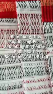 Selendang Ulos Ragihotang Pucca / Selendang Ragihotang Bolak Balik / Selendang Adat Batak / D C