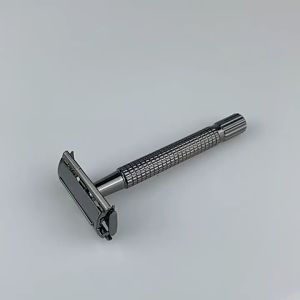 Manual Shaver Classic Stainless Steel Safety Razor Shaver Silver Manual Shaver For Men