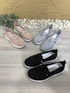 Giày Thể Thao Nữ Dệt Kim Thoáng Khí Kiểu Lười Nhẹ Nhàng Thoải Mái Đế Mềm Mũi Tròn Lót EVA Đi Được Cả Ngày