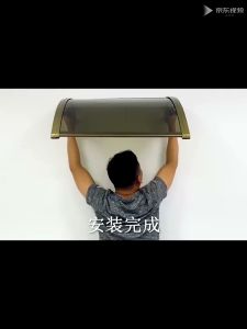 Canopy Roofing with Frame Outdoor Awning Canopy with Bracket Door Window Eaves Awning Holder