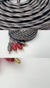 SERENEสายRCA สายสัญญาณ ทองแดง CCA มีให้เลือกตั้งแต่ 0.5เมตร ถึง 5เมตร แจ๊ค RCA อย่างดี สายนำสัญญาณ ครื่องเสียงรถยนต์ Retrofit สายสัญญาณเสียง 1M/2M/3M/5M