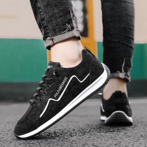 【เร็วสุดๆ~⚡ส่งจากกรุงเทพ 】ของแท้ 100%🌈รองเท้าวิ่งระบายอากาศรองเท้าทำงานและรองเท้าลำลองผู้ชายตาข่ายดูดซับแรงกระแทกพื้นนุ่มทันสมัยและใช้งานได้หลากหลายไม่อับชื้นหรือมีกลิ่นไม่ลื่นและทนต่อการสึกหรอสวมใส่ได้ยาวนานโดยไม่เหนื่อยสีกากีสีเทาดำ