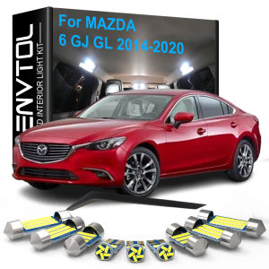 13pcs LED Interior Lights Canbus For Mazda 6 GJ GL Sedan 2014 2015 2016 2017 2018 2019 2020 Dome Trunk Door License Plate Lamp