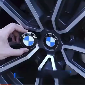 BMW 56mm 4PCS หนังสือล้อแม็ก ฝาครอบดูมล้อ 1-Series, 3-Series, 5-Series, 7-Series, F30, F10, F20, X1, X3, X5, X7 สำหรับ BMW ลึกล้อ อัมพูรกระเป๋างาน