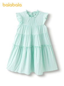 Balabala váy con gái Đầm trẻ em 2025 mùa hè mới trẻ lớn ngọt ngào xù váy chữ A