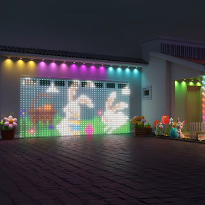 APP Control Smart LED Curtain Lights Sting USB 5V Fairy Light DIY Text Pattern Display for Room Outdoor Garden Christmas Decor