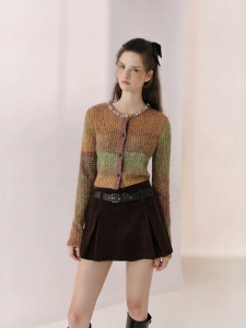 AIVEI | Chic Mood-lifting Gradient Short Cardigan