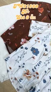Set 3 ชิ้น เสื้อเชิ้ตสกรีนลาย + สายผูกโบว์ + กางเกงขาสั้น TT21560