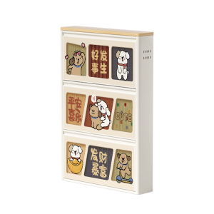 Meisda Iron Shoe Cabinet Ultra Thin Entrance Hall Narrow Steel Shoe Rack Flip Door Small Narrow Home Use Door Mat