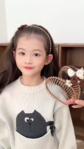 Bando Sirkam Bentuk Gelombang Zigzag Wanita Model Korea Bandana Aksesoris Headband Anti Selip BRG