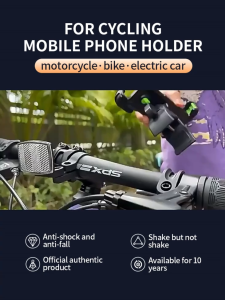 Motorcycle Phone Holder Bicycle Phone Holder Anti Shake Riding Takeaway Electric Bike Navigation Holder